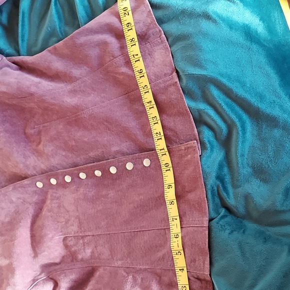 Live A Little Women's Purple Suede Fitted Jacket Snapped Front Size M - Picture 13 of 13